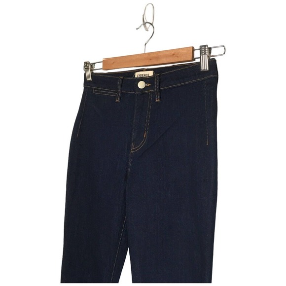 New L’Agence Womens Size 25 Mid Rise Skinny Jeans Dark Wash Denim Blue - Picture 2 of 7